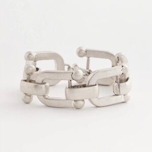 Silvertone Link Chain Bracelet